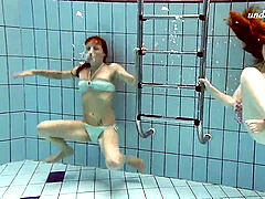 super-fucking-hot underwater lezzies Ala and Lenka get insatiable