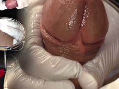 Amateur, Grosse bite, Médecin, Européenne, Fétiche, Gants, Latex, Masturbation