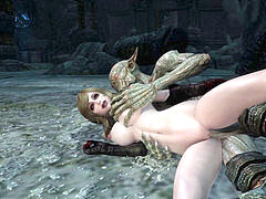 lady Nord Adventurer nailed In All Her fuckholes By Horny Falmer Skyrim Porn