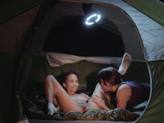 Alexis Fawx and Cecilia Lion hook up on camping trip