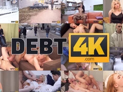 Pregnant debtor and collector get quick sex with doggy-style sex in Debt4k