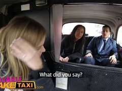 Angel Piaff's Euro pussy pounded hard & facialized by fake taxi pilot