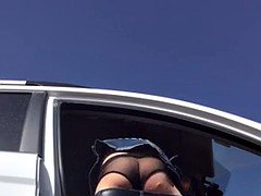 chinese broad public blow and additionally fuck in car