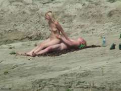 Voyeur spycam on the beach