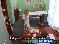 Isabella Chrystin gets her fake hospital tits smashed by her doctor