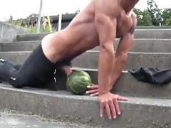 Add seeds to melon - Huge Asian cock