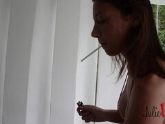 Julie skyhigh smoking high heels slut