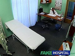 Fakehospital hot ebony haired mom cheats on spouse with physician