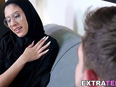Petite Arab Angel Del Ray cumblasted after anal sex