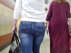 Beautiful young woman's ass