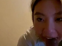 Petite Asian wants a BBC cumshot