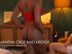 Watch Samantha Cruz's intimate blowjob & romantic sex with Kristof Cale