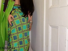 brother in law fucking her bhabhi in green sareen in standing position hindi audio