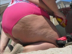 OBESE Pawg Showing Off Her Full On A Beach