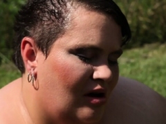 Large bbw cocksucking and additionally facesitting outside