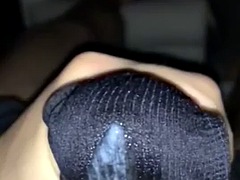 Wife gave used wet panties to jerk off and cum on them