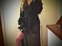 Amateur, Britannique, Travestis, Noir ébène, Lingerie, Masturbation, Mature, Transsexuelle