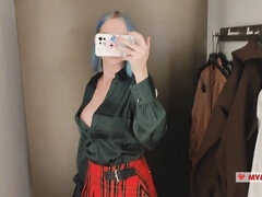 Dressing room, ukrainian girl, big ass