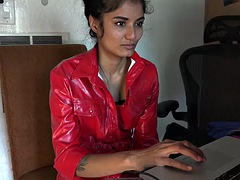 Red Leather Jacket Fetish - Like and subscribe