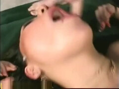 Delightful Japanese harlot featuring an amazing deep throat sex video