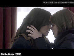 Celebrities Rachel McAdams & Rachel Weisz bare lovemaking sequence
