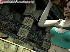Lara croft belly Inflation
