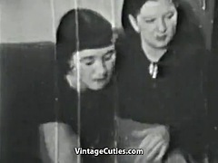 Horny lesbians licking and playing with pussies 1920s vintage