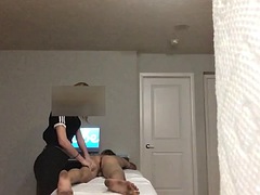 Legitimate blonde masseuse surrenders to a huge Asian cock 2nd Ap PT1