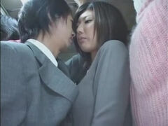 Public porn video featuring Momoka Hayami and You Kitajima