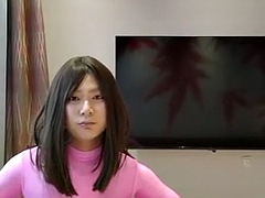 Japanese amateur crossdressers in full bodysuit masturbate
