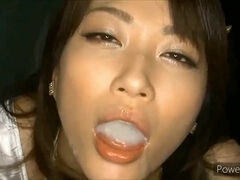 Japanese raunchy sluts mouth cumshots porn collection