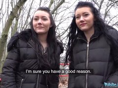 Fake agent fucks teen twin sisters for money