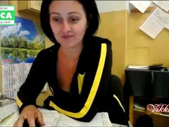 Having Joy on Web Cam with Strangers at Work - VikkiSexy