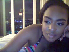 Sexy black model masturbates on webcam big boobs, big boobs