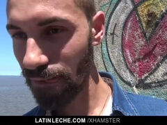 LatinLeche - Straight stud bangs cute latino boy for cash