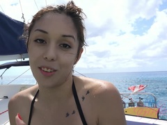 Kristina sees a lot of cool sea creatures during your dive in Hawaii