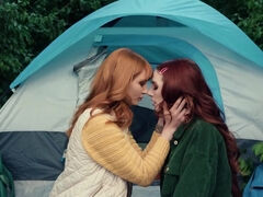Redhead took girlfriend to forest to bonk her by the tent