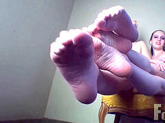 Amazing soles point of view and tease