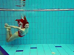 Sexy Polish girl Marketa naked in the pool