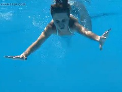 Bonnie Dolce nude babe underwater in the pool