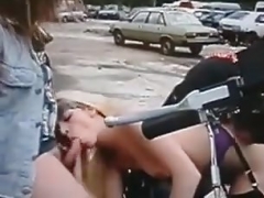 nasty white trash biker slut