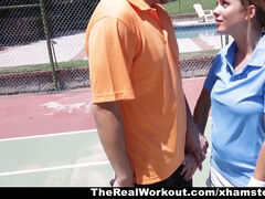 TheRealWorkout - Keisha Grey smashed After toying Tennis