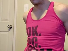 Stonks jerking off and cumming with clothes on