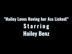 Cutie Hailey Benz Gets Ass Spread and Licked at AllAnal!