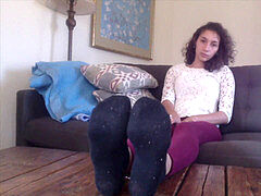 Teen soles kittling jizz flow, college girl brunette