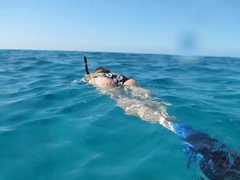 You relax today by taking a boat ride to a snorkel spot