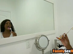 Ebony stepdaughter surprised by stepdad's bbc