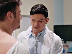 Strange gay doctor fucks his cousins ass during a medical checkup