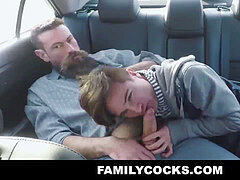 Bearded father luvs In blow-job And RAW Fuck Outdoors - FAMILYCOCKS.COM
