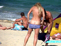 Beach hidden cam Amateurs Public naked Beach Compilation video